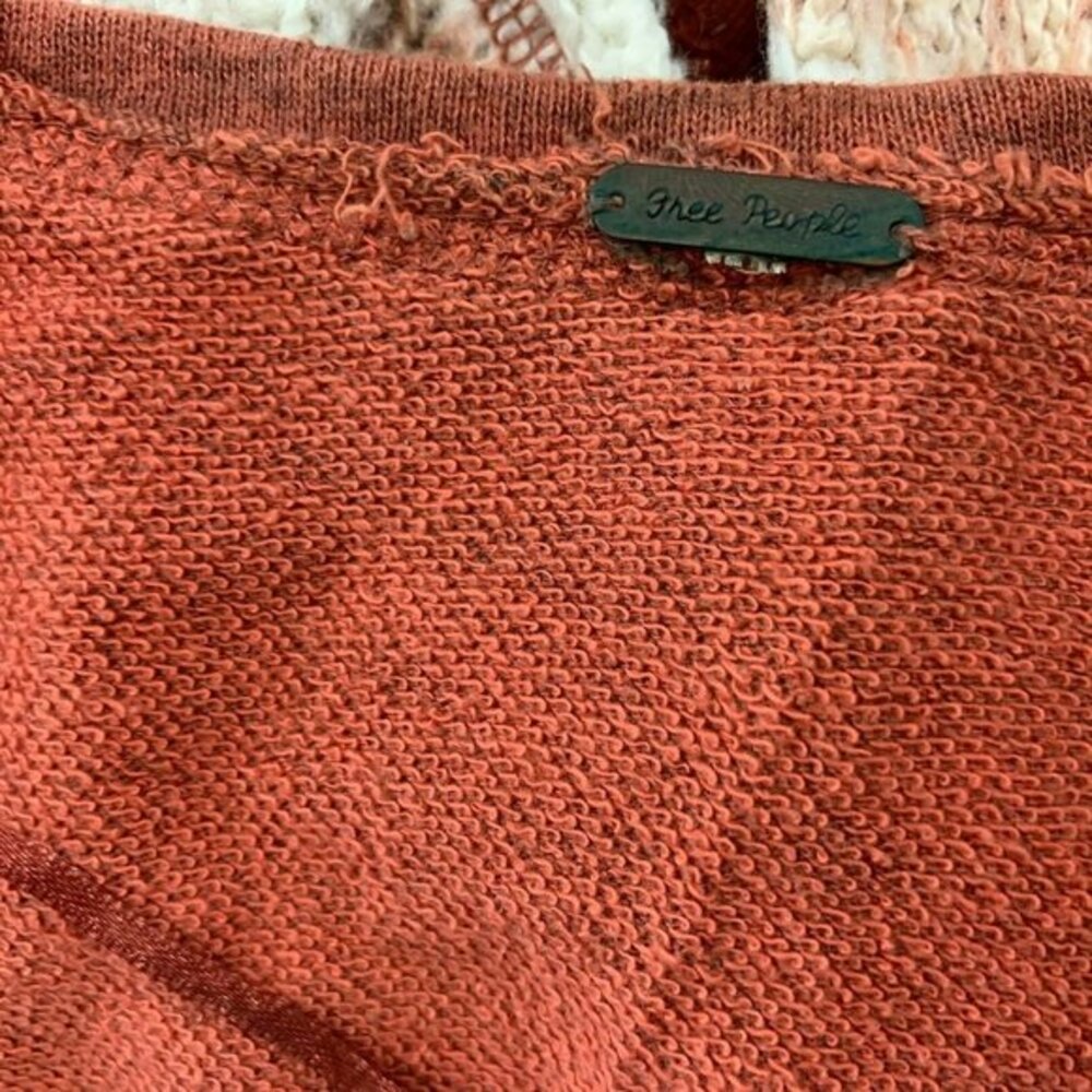 Free People Pullover Terri Knit Sleeve Crew Neck - Picture 10 of 10